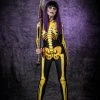 Online American Store Halloween Women Costumes Golden Skeleton Costume, Skeleton Bodysuit, Wonder Woman Costume, Skeleton Catsuit Women, Sexy Halloween Costume, Game Of Thrones Costume