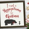 Online American Store A Hippopotamus For Christmas Decor Farmhouse Christmas Sign Vinyl Decal For Wood Sign Or Wall Decal Christmas Decal DIY Christmas Decoration Christmas Home Decor