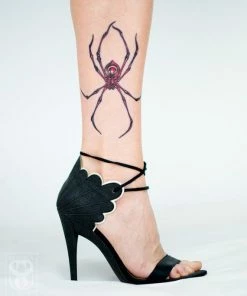 Onlineamericanstore Crescent Spider Halloween Temporary Tekashi69 Tattoos