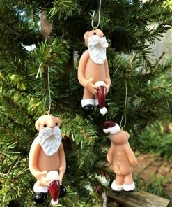 Onlineamericanstore Christmas Ornaments Naughty Santa, Christmas Ornament, Bad Santa, Naked Santa, Santa Ornament, Mrs Claus, Funny Christmas Ornament, 50 Shades, Ugly Ornament