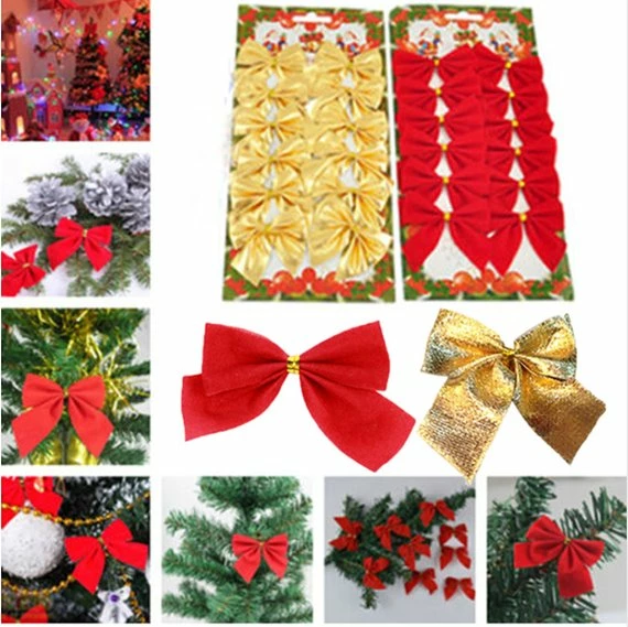 Onlineamericanstore Christmas Decorations 12PCS Pretty Bow Xmas Ornament Christmas Tree Decoration Festival Party Home Bowknots Baubles Baubles New Year Decoration 5 Onlineamericanstore Christmas Decorations 12PCS Pretty Bow Xmas Ornament Christmas Tree Decoration Festival Party Home Bowknots Baubles Baubles New Year Decoration