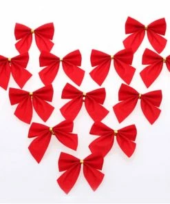 Onlineamericanstore Christmas Decorations 12PCS Pretty Bow Xmas Ornament Christmas Tree Decoration Festival Party Home Bowknots Baubles Baubles New Year Decoration 15 Onlineamericanstore Christmas Decorations 12PCS Pretty Bow Xmas Ornament Christmas Tree Decoration Festival Party Home Bowknots Baubles Baubles New Year Decoration