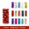 Onlineamericanstore 24pc 4cm Christmas Baubles | Christmas Tree Decoration | Basic Clear Plastic Sphere Baubles | Christmas Decor Christmas Decorations