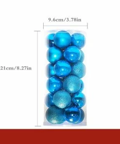Onlineamericanstore 24pc 4cm Christmas Baubles | Christmas Tree Decoration | Basic Clear Plastic Sphere Baubles | Christmas Decor Christmas Decorations