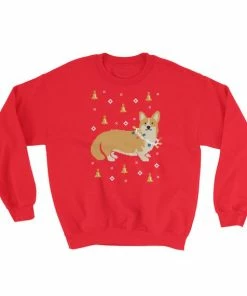 Onlineamericanstore Corgi Ugly Christmas Sweater, Cute Christmas Gift For Dog Lovers, Funny Corgi Dog Sweaters For Women And Men