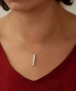 Onlineamericanstore Custom Name Accessories 14k Solid Gold Custom Name Vertical Bar Necklace, Elegant Personalized Four Sided Name Bar Necklace Is A Great Gift For Her. Christmas Gift 20 Onlineamericanstore Custom Name Accessories 14k Solid Gold Custom Name Vertical Bar Necklace, Elegant Personalized Four Sided Name Bar Necklace Is A Great Gift For Her. Christmas Gift