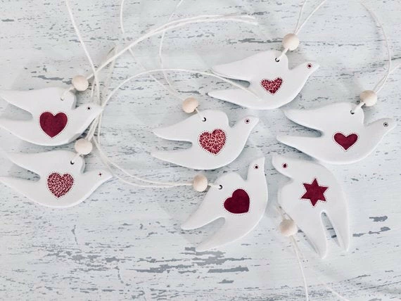 Onlineamericanstore Dove Ornaments,Swedish Christmas Decorations, Bird Ornaments, Scandinavian Christmas,Christmas Napkin Rings,Christmas Napkin Ties 8 Onlineamericanstore Dove Ornaments,Swedish Christmas Decorations, Bird Ornaments, Scandinavian Christmas,Christmas Napkin Rings,Christmas Napkin Ties