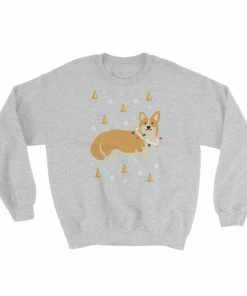 Onlineamericanstore Corgi Ugly Christmas Sweater, Cute Christmas Gift For Dog Lovers, Funny Corgi Dog Sweaters For Women And Men