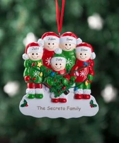 Onlineamericanstore Christmas Ornaments Family Of 5 Penguin Family Delicate Cute Funny Christmas Gift Personalize Christmas Ornament Five Christmas Ornament