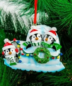 Onlineamericanstore Christmas Ornaments Family Of 5 Penguin Family Delicate Cute Funny Christmas Gift Personalize Christmas Ornament Five Christmas Ornament