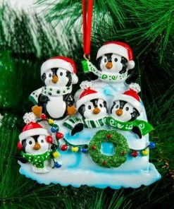 Onlineamericanstore Christmas Ornaments Family Of 5 Penguin Family Delicate Cute Funny Christmas Gift Personalize Christmas Ornament Five Christmas Ornament