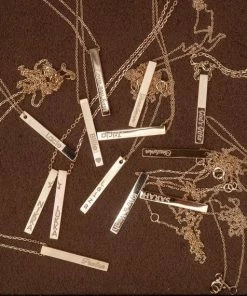 Onlineamericanstore Custom Name Accessories 14k Solid Gold Custom Name Vertical Bar Necklace, Elegant Personalized Four Sided Name Bar Necklace Is A Great Gift For Her. Christmas Gift 21 Onlineamericanstore Custom Name Accessories 14k Solid Gold Custom Name Vertical Bar Necklace, Elegant Personalized Four Sided Name Bar Necklace Is A Great Gift For Her. Christmas Gift