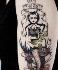 Onlineamericanstore Wednesday Mermaid Temporary Tattoo