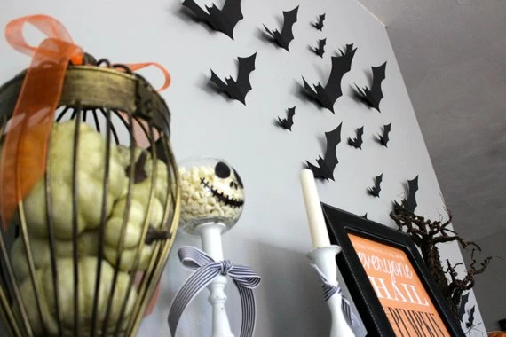 Shopfluff Halloween Decorations Black Bat Halloween Card Stock Cut-outs - 30 Pieces 5 Shopfluff Halloween Decorations Black Bat Halloween Card Stock Cut-outs - 30 Pieces