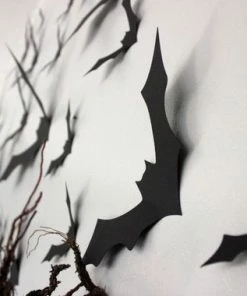 Shopfluff Halloween Decorations Black Bat Halloween Card Stock Cut-outs - 30 Pieces 7 Shopfluff Halloween Decorations Black Bat Halloween Card Stock Cut-outs - 30 Pieces