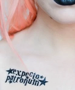 Onlineamericanstore Expecto Patronum Harry Potter-Inspired Temporary Tattoo