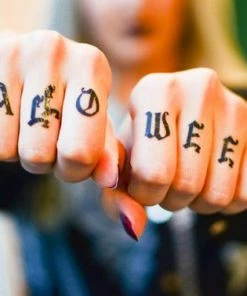 Onlineamericanstore Halloween Temporary Tekashi69 Tattoos Halloween Finger Temporary Tattoos