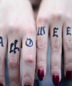 Onlineamericanstore Halloween Temporary Tekashi69 Tattoos Halloween Finger Temporary Tattoos