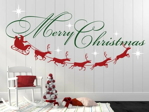 Onlineamericanstore Merry Christmas Decal, Reindeer And Stars, Christmas Decor, Christmas Wall Decal, Christmas Decoration, Santa Wall Decal - XMD001 5 Onlineamericanstore Merry Christmas Decal, Reindeer And Stars, Christmas Decor, Christmas Wall Decal, Christmas Decoration, Santa Wall Decal - XMD001