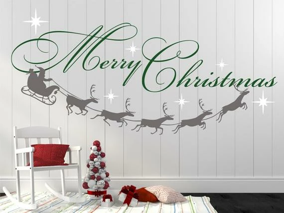 Onlineamericanstore Merry Christmas Decal, Reindeer And Stars, Christmas Decor, Christmas Wall Decal, Christmas Decoration, Santa Wall Decal - XMD001 6 Onlineamericanstore Merry Christmas Decal, Reindeer And Stars, Christmas Decor, Christmas Wall Decal, Christmas Decoration, Santa Wall Decal - XMD001