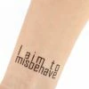 Onlineamericanstore I Aim To Misbehave Temporary Tattoo