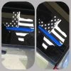 The American Store Patriotic Stickers Blue Line Flag, Window Decal, Blue Lives Matter, Texas Decal, Police, Police Support, Police Lives Matter, Blue Line Decal, Back The Blue