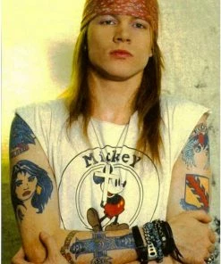 Onlineamericanstore Axl Rose Tattoos Handmade Replica Custom Order Halloween Temporary Tekashi69 Tattoos