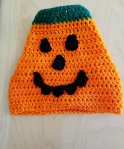 Onlineamericanstore Pumpkin Cat Costume/Sweater (with Or Without Pumpkin Hat)- Halloween Costumes For Cats- Pumpkin Cat- Pumpkin Cat Hat- Jack O Lantern Cat Halloween Pets Accessories