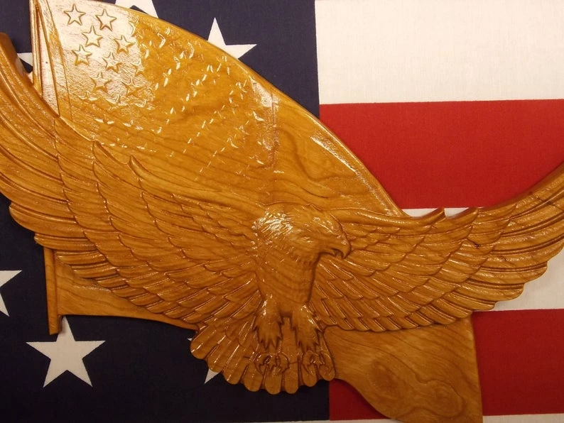 TheWoodGrainGallery American Bald Eagle ~ Eagle American Flag ~ WOOD WALL ART ~Bald Eagle Wood Carving ~ United States Flag Bald Eagle ~ Patriotic Decor 7 TheWoodGrainGallery American Bald Eagle ~ Eagle American Flag ~ WOOD WALL ART ~Bald Eagle Wood Carving ~ United States Flag Bald Eagle ~ Patriotic Decor
