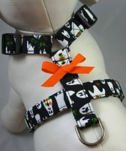 Onlineamericanstore Halloween Pets Accessories Dog Harness - Halloween Ghosts