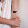 Onlineamericanstore Halloween Temporary Tekashi69 Tattoos Vampire Teeth Temporary Tattoos / Lips Tattoo / Small Temporary Tattoo / Halloween Tattoo / Vampire Temporary Tattoo