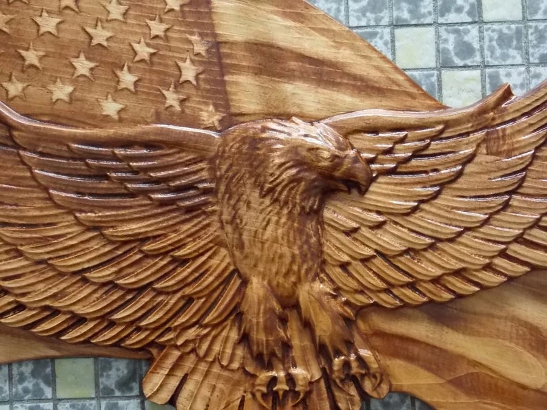 TheWoodGrainGallery American Bald Eagle ~ Eagle American Flag ~ WOOD WALL ART ~Bald Eagle Wood Carving ~ United States Flag Bald Eagle ~ Patriotic Decor 4 TheWoodGrainGallery American Bald Eagle ~ Eagle American Flag ~ WOOD WALL ART ~Bald Eagle Wood Carving ~ United States Flag Bald Eagle ~ Patriotic Decor
