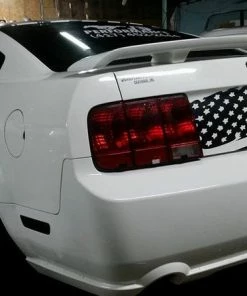 The American Store American Flag Distressed Decal Trunk Mustang Merica 2005-2009 Patriotic Stickers
