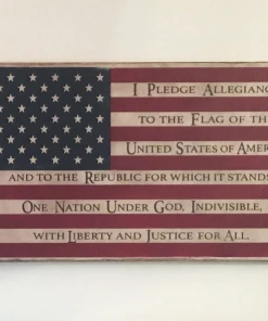 Prairiecustomcreate American Flag With Pledge Concealment Flags