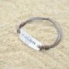 Onlineamericanstore Gift Collection Personalized Band Bracelet | Anniversary Gifts For Boyfriend | Gift For Men | Couples Jewelery | Gift For Boyfriend | Promise Bracelet