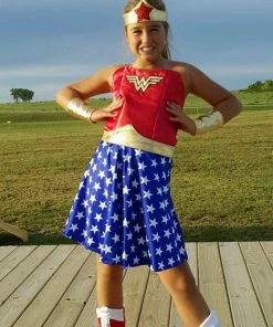 Onlineamericanstore Superheroes Kids Costumes Wonder Woman Costume - Children's