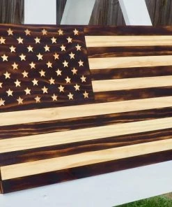 Onlineamericanstore Charred American Flag, Rustic Flag, American Flag, Wood American Flag, Wooden American Flag, Wood Flag, Charred Flag, Fathers Day Gift