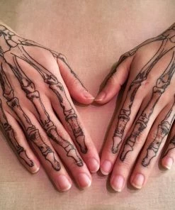 Onlineamericanstore Halloween Temporary Tekashi69 Tattoos Coco Skeleton Hands Temporary Tattoos For Cosplay Halloween. Skull