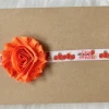 TennybugBoutique Halloween Kids Clothing Halloween Pumpkin Headband - Baby's First Halloween Headband Clip