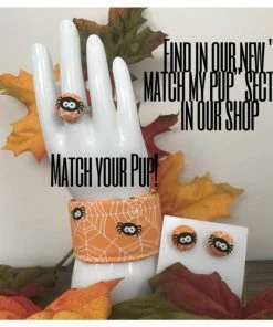 Onlineamericanstore Halloween Dog Collar, Dog Collar, Glow In The Dark Collar, Glow In The Dark Dog Collar, Halloween Glow In The Dark Collar, Skulls Dog Collar