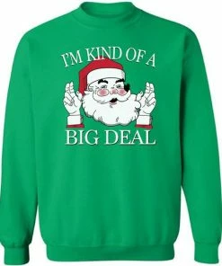 Fashionist Store Giraffita Christmas Gifts Dear Santa I Can Explain I'M Kind Of Big Deal Men Common Sweater Size M-2XL Halloween Sweater