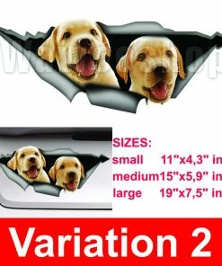 Onlineamericanstore Labrador Car Decal, Dog Car Decal, Vinyl Decal, Car Decoration, Lab Sticker, Pet Decal Patriotic Stickers