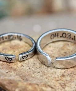 Onlineamericanstore Couple Rings, Rings For Boyfriend, Girlfriend Gift, Anniversary Gift, Date Ring, Couple Jewelry, Jewelry For Couples, Customize Rings, Dates