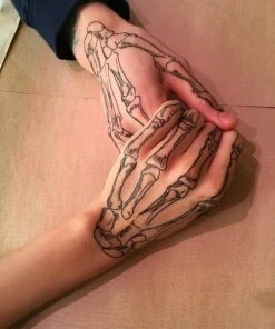 Onlineamericanstore Halloween Temporary Tekashi69 Tattoos Coco Skeleton Hands Temporary Tattoos For Cosplay Halloween. Skull