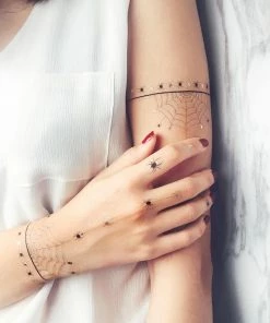 Onlineamericanstore Halloween Spider Web Temporary Tattoo Halloween Temporary Tekashi69 Tattoos