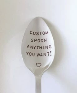 Onlineamericanstore I Cerealsly Love You!-Hand Stamped Spoon-Father’s Day Gift-Boyfriend Gift-Birthday Gift-Anniversary Gift-Best Selling Item-Gift Under 50 Update Your Settings Custom Name Accessories