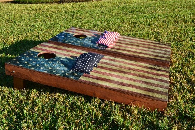 Onlineamericanstore Worn American Flag Themed 2x4 Custom Cornhole (HOLIDAY SPECIAL!!!!) Board Set With Bags | Custom Corn Hole | Bag Toss | Bean Bag Toss Update Your Settings 3 Onlineamericanstore Worn American Flag Themed 2x4 Custom Cornhole (HOLIDAY SPECIAL!!!!) Board Set With Bags | Custom Corn Hole | Bag Toss | Bean Bag Toss Update Your Settings