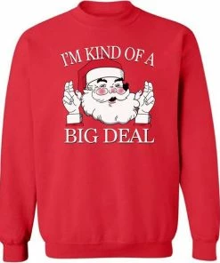 Fashionist Store Giraffita Christmas Gifts Dear Santa I Can Explain I'M Kind Of Big Deal Men Common Sweater Size M-2XL Halloween Sweater