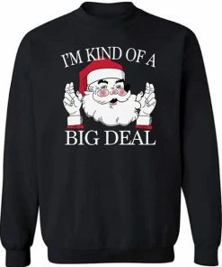 Fashionist Store Giraffita Christmas Gifts Dear Santa I Can Explain I'M Kind Of Big Deal Men Common Sweater Size M-2XL Halloween Sweater