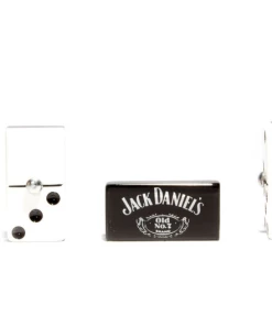 Online American Store Accessories Jack Daniels Leather Dice Cup Plastic With 6pcs Acrylic Game Dices Drink Dice Cup Poker Drinking Board Game Gambling Dice Box